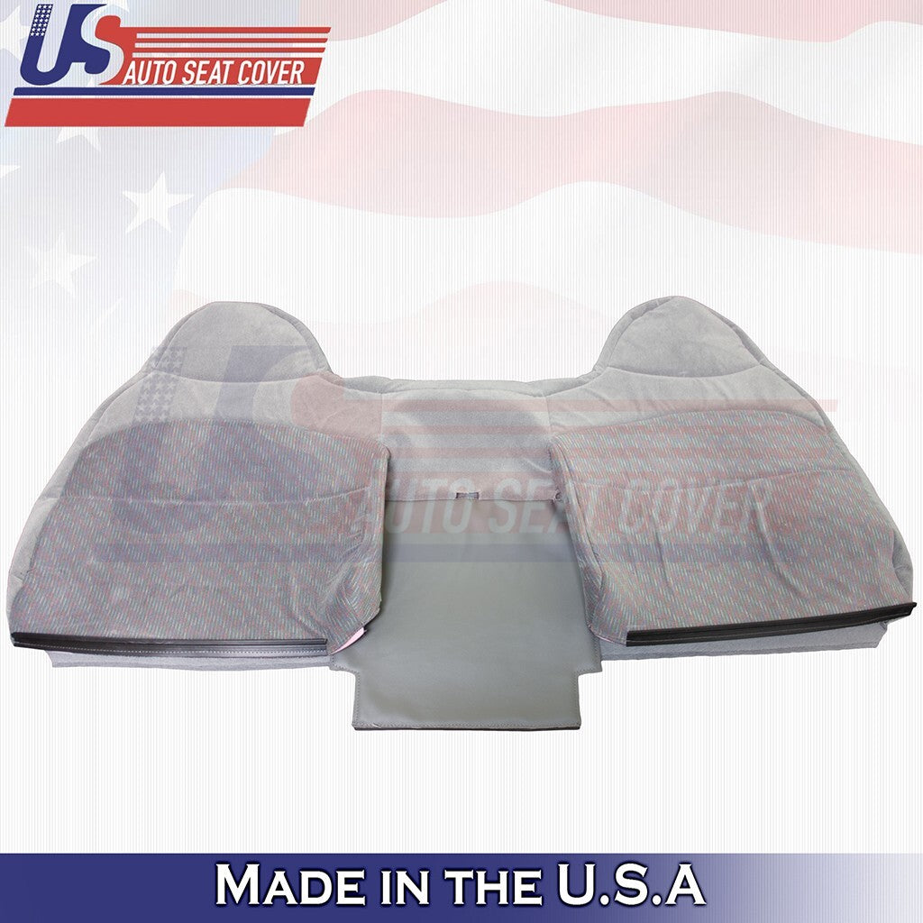 1994 to 1997 Fits Ford F250 F350 XLT Rear Bench Bottom & Top Cloth Cover Gray