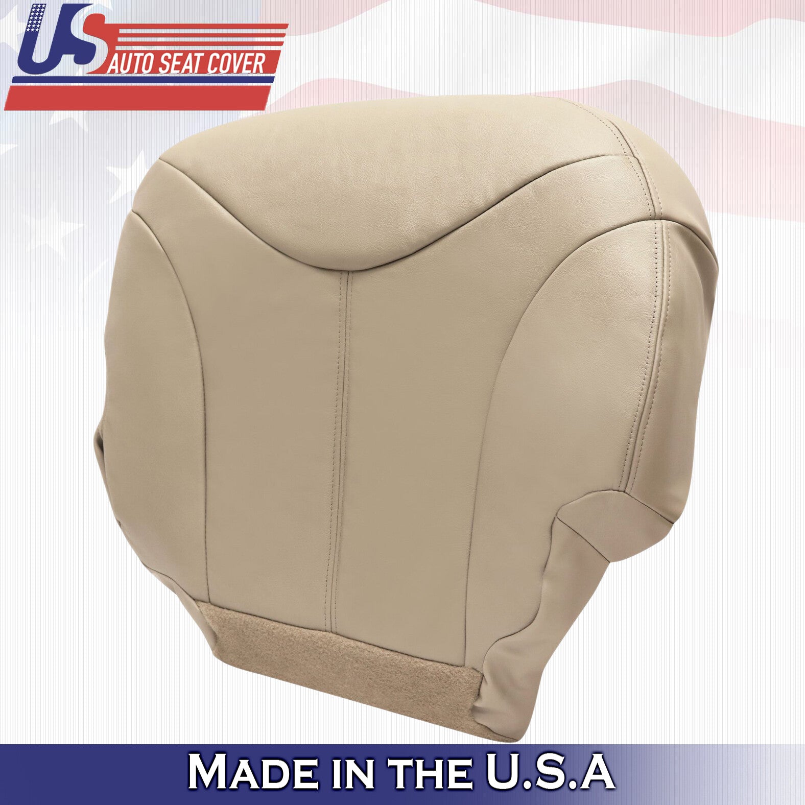2001 2002 For GMC Yukon XL SLT SLE Driver & Passenger Bottom Leather Covers Tan