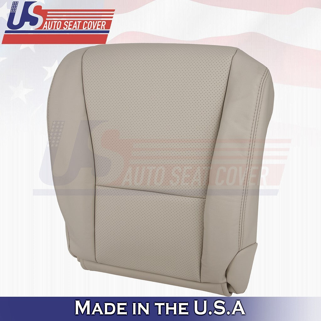 2007 to 2012 For Lexus LS460 Driver Bottom-Top Perf Leather Cover Cashmere Tan