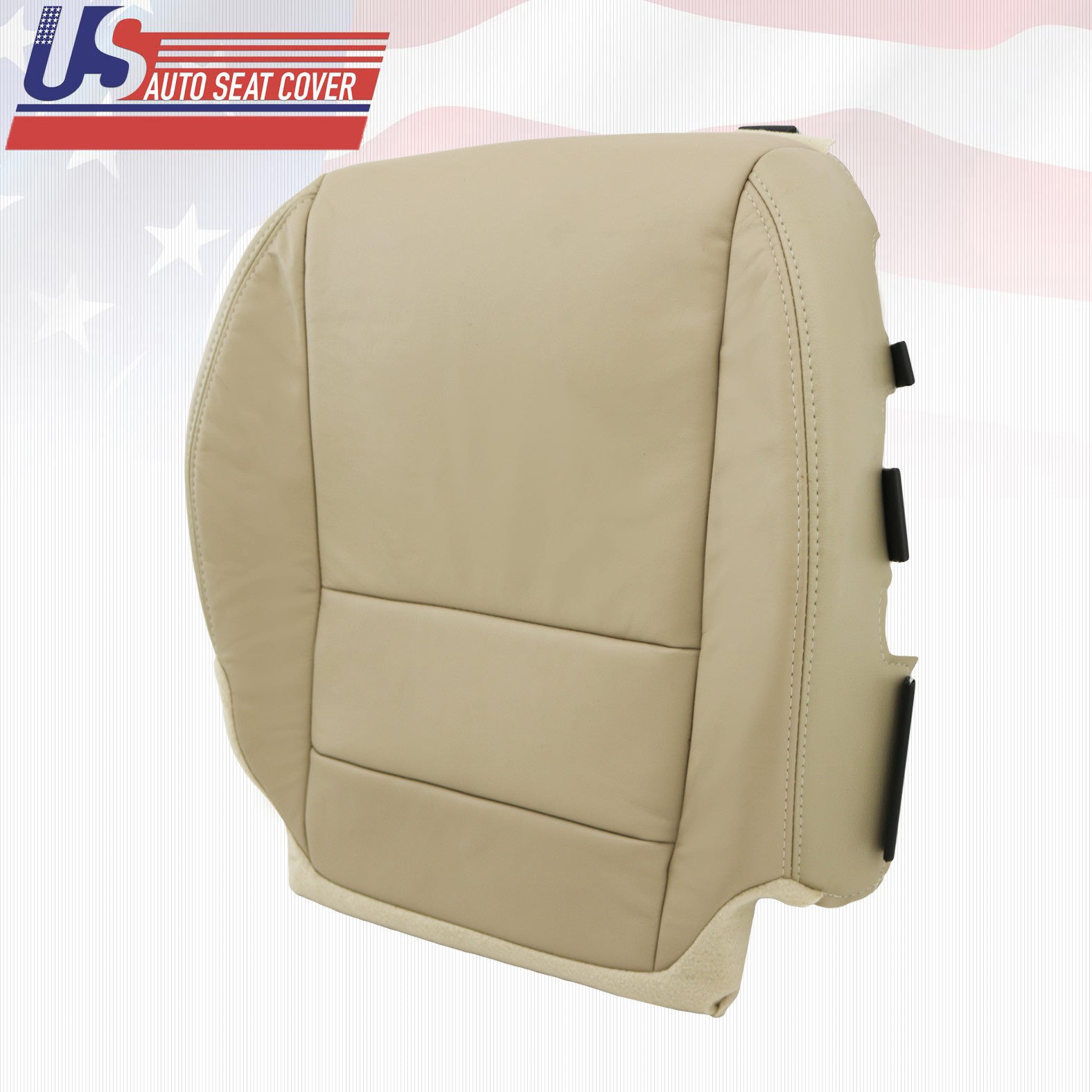 Front 2x Bottoms Acura MDX For 2007 to 2013 in Leather Replacement -TAN-