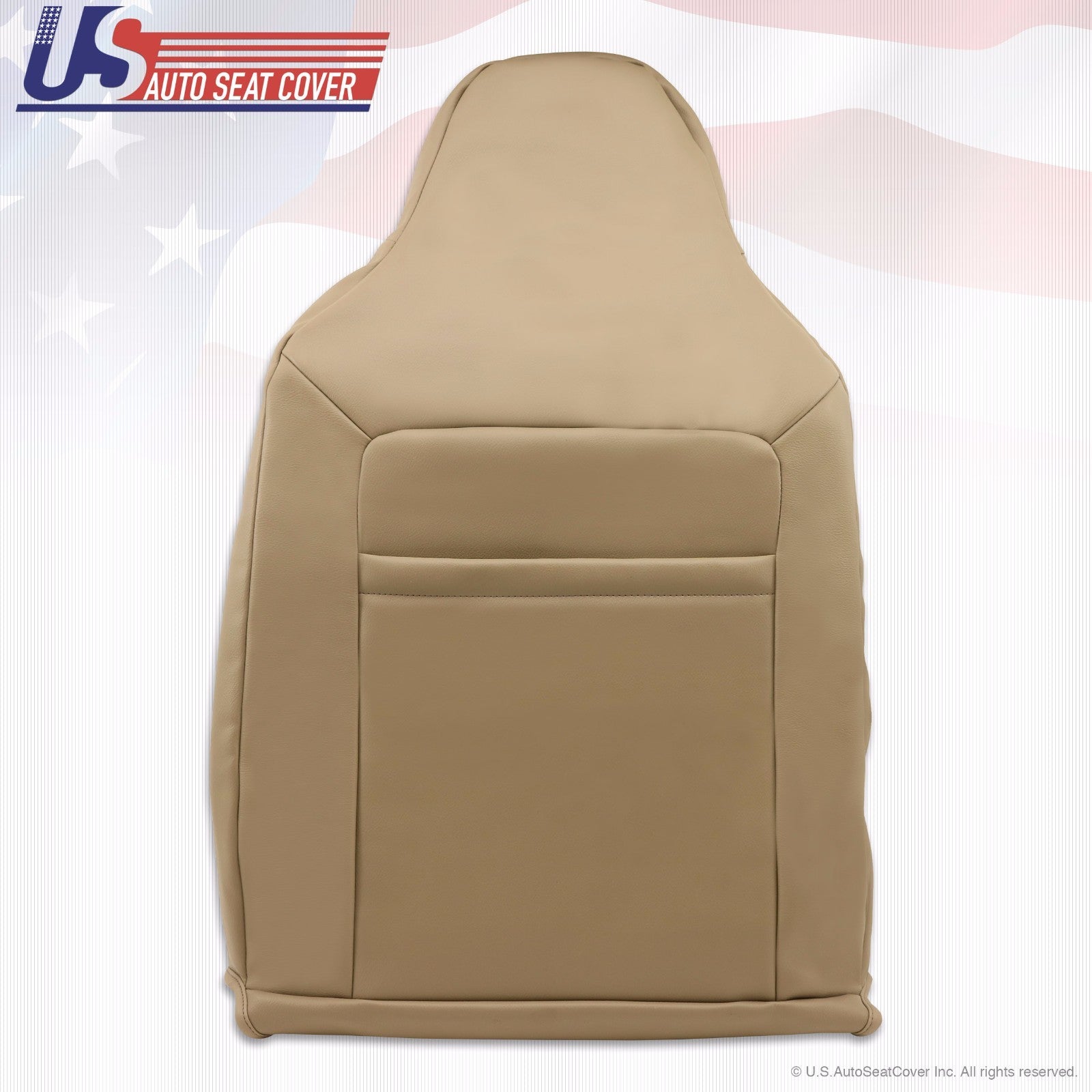 2004 Ford Expedition Driver Lean Back Replacement Perforated Leather Cover TAN