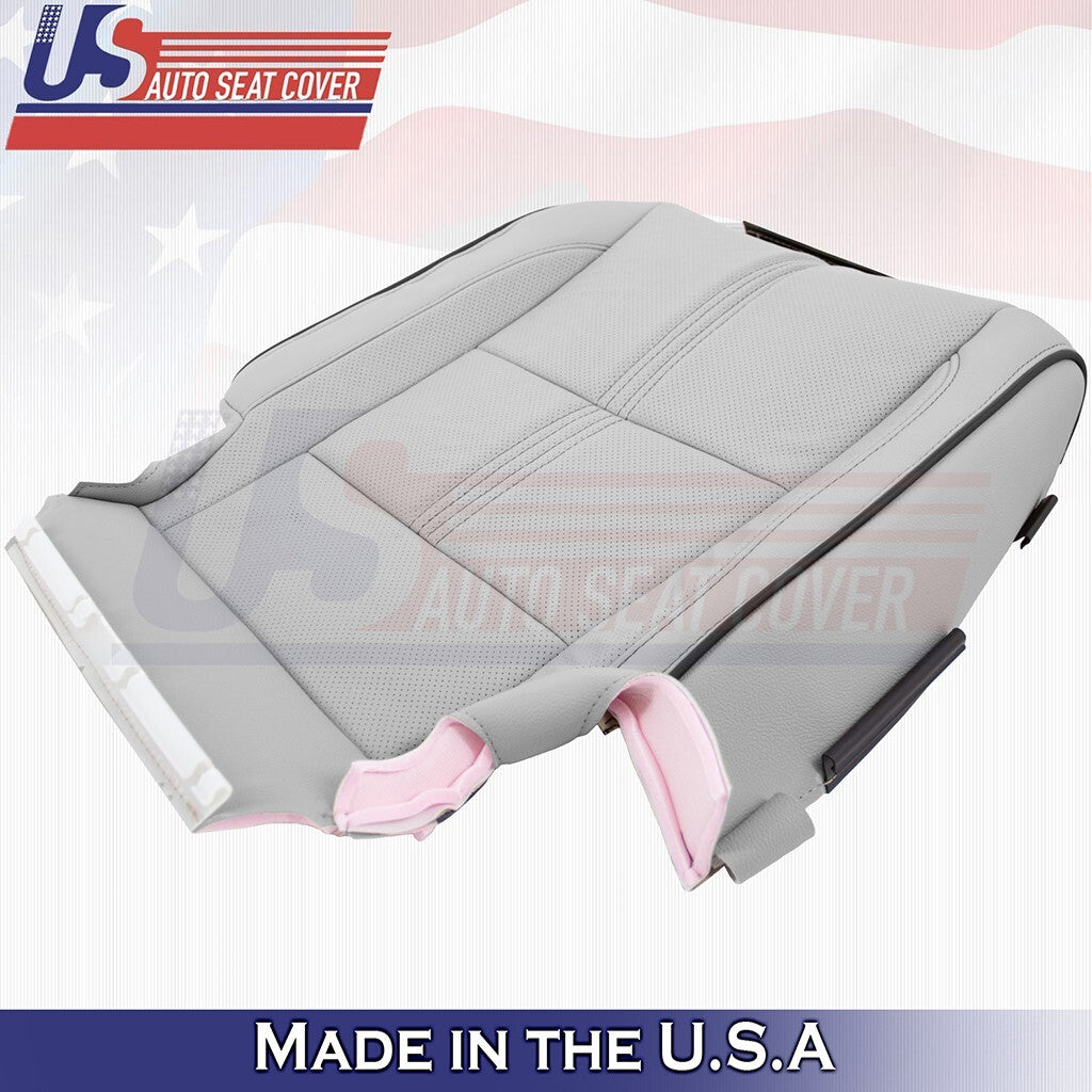2017 to 2020 For Acura MDX Driver Bottom w/ Perforated Leather Seat Cover Gray