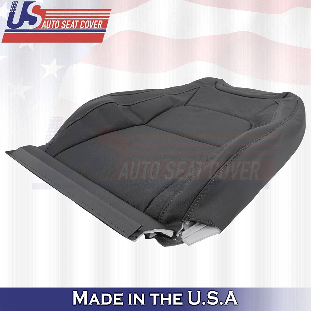 2015 to 2022 Fits Chevy Colorado Driver & Passenger Tops Leather Cover Black
