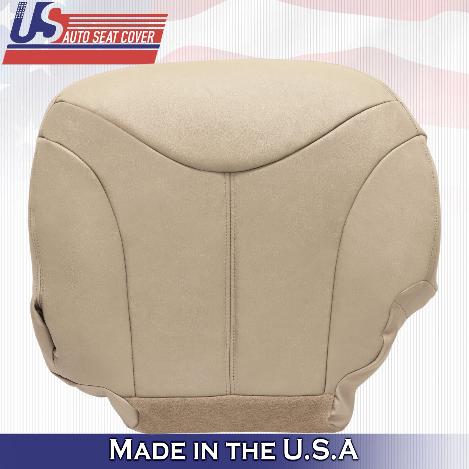 2001 2002 For GMC Yukon XL SLT SLE Driver & Passenger Bottom Leather Covers Tan
