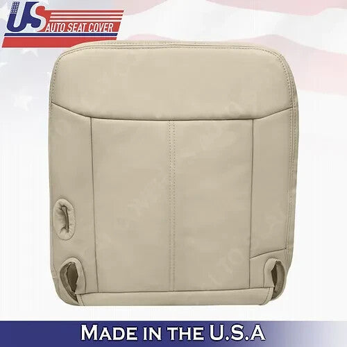 2003 to 2011 Fits Lincoln Town Car Passenger Bottom Leather Seat Cover Tan