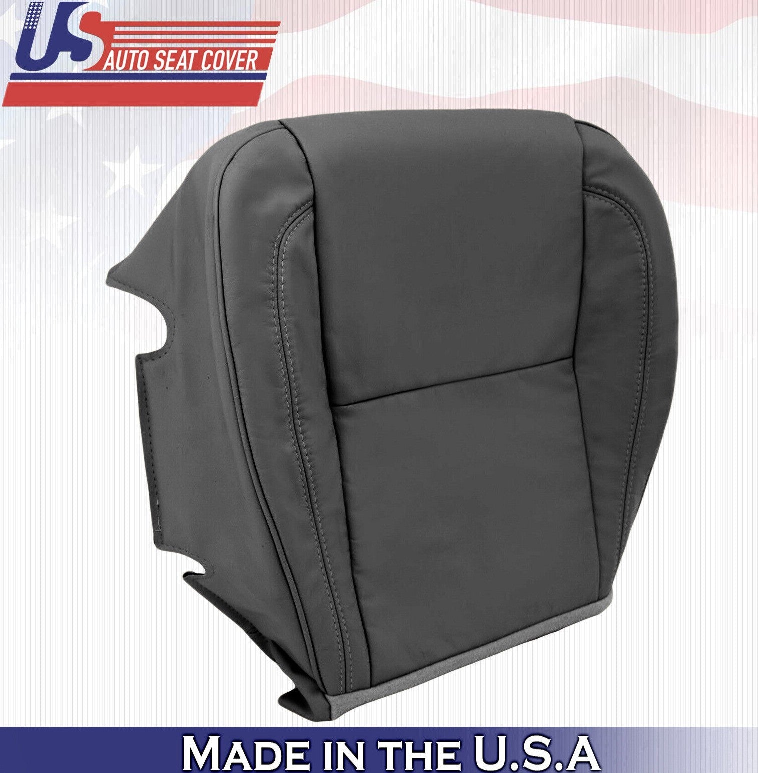 2002 2003 For Lexus GS300 Driver Side Bottom Synthetic Leather Seat Cover Black