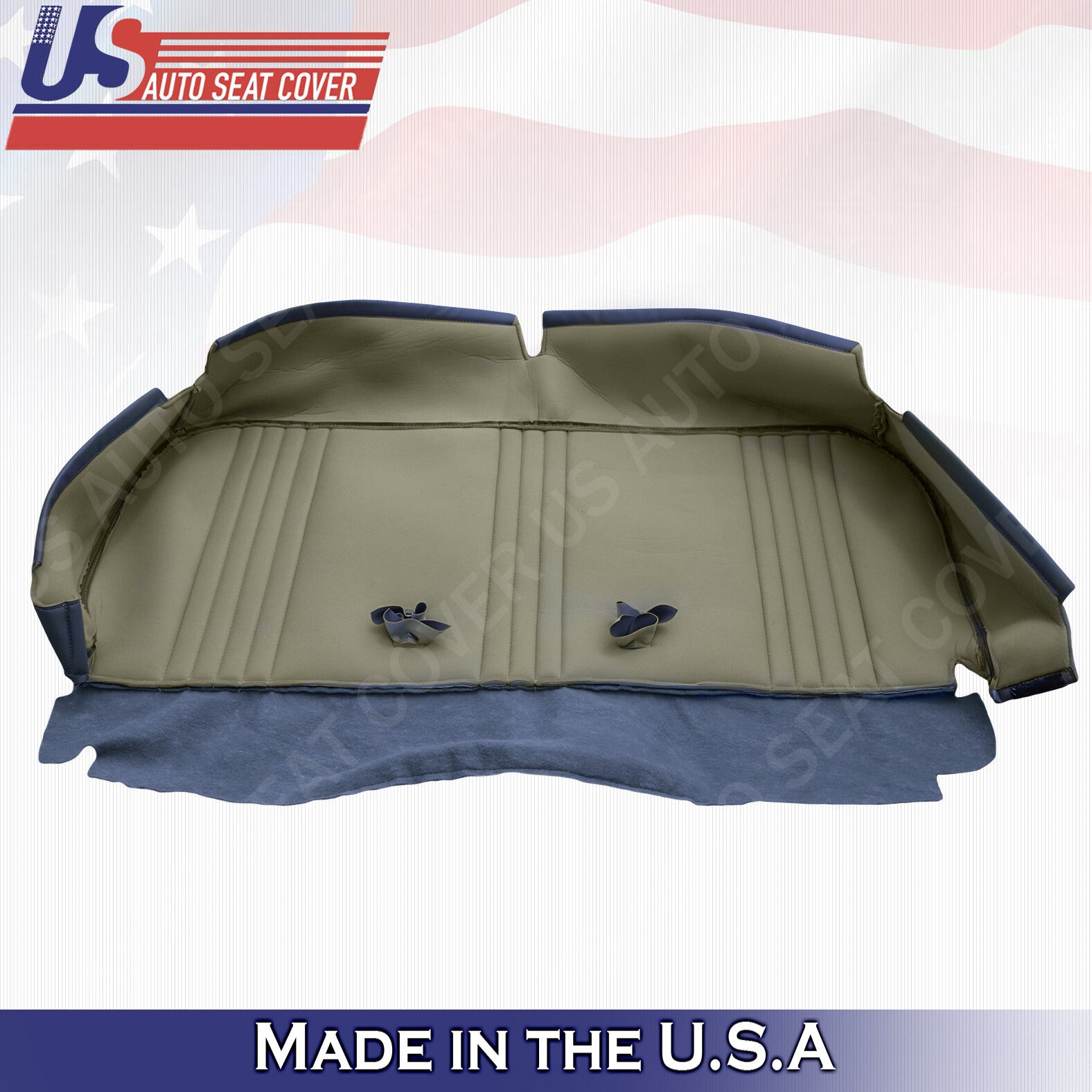 1995-2000 Chevy Silverado Cheyenne Base W/T -Bottom Bench Seat Vinyl Cover Blue