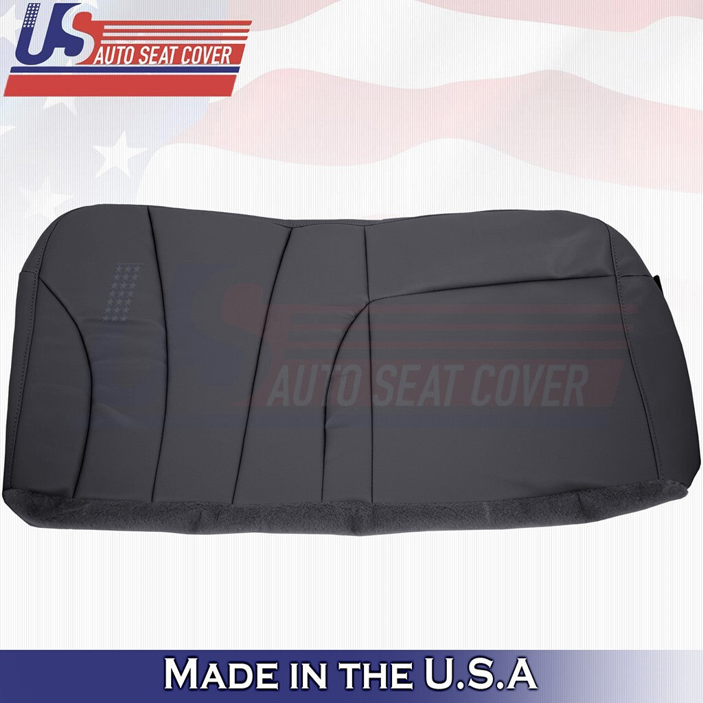 1999 2000 For Chevy Silverado WT Rear Driver Bench Bottom Vinyl Cover Dk Gray