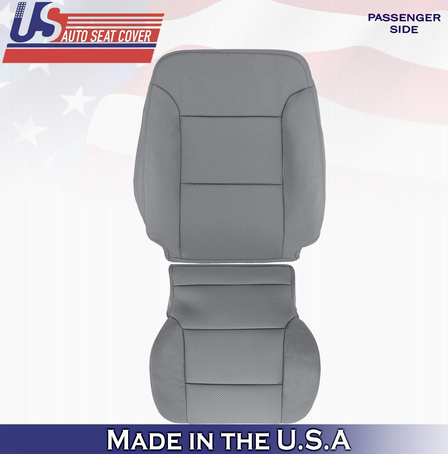 2017 2018 For Chevy Silverado 2500 3500 Passenger Top & Bottom Cloth Covers Gray