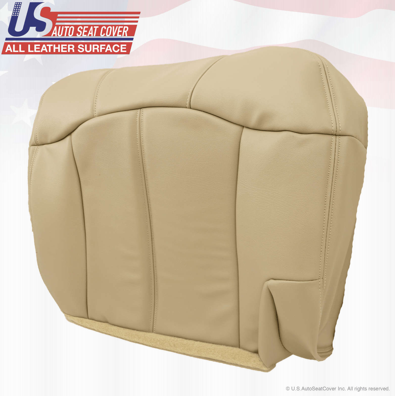 2001 2002 Chevy Tahoe Suburban 2Second Row Driver Side Bottom Vinyl Cover Tan