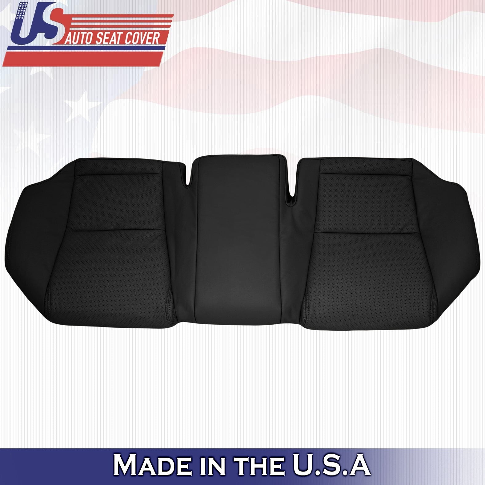 2010 For Lexus GS300 GS350 2nd Row Bench Bottom Perforated Leather Cover Black