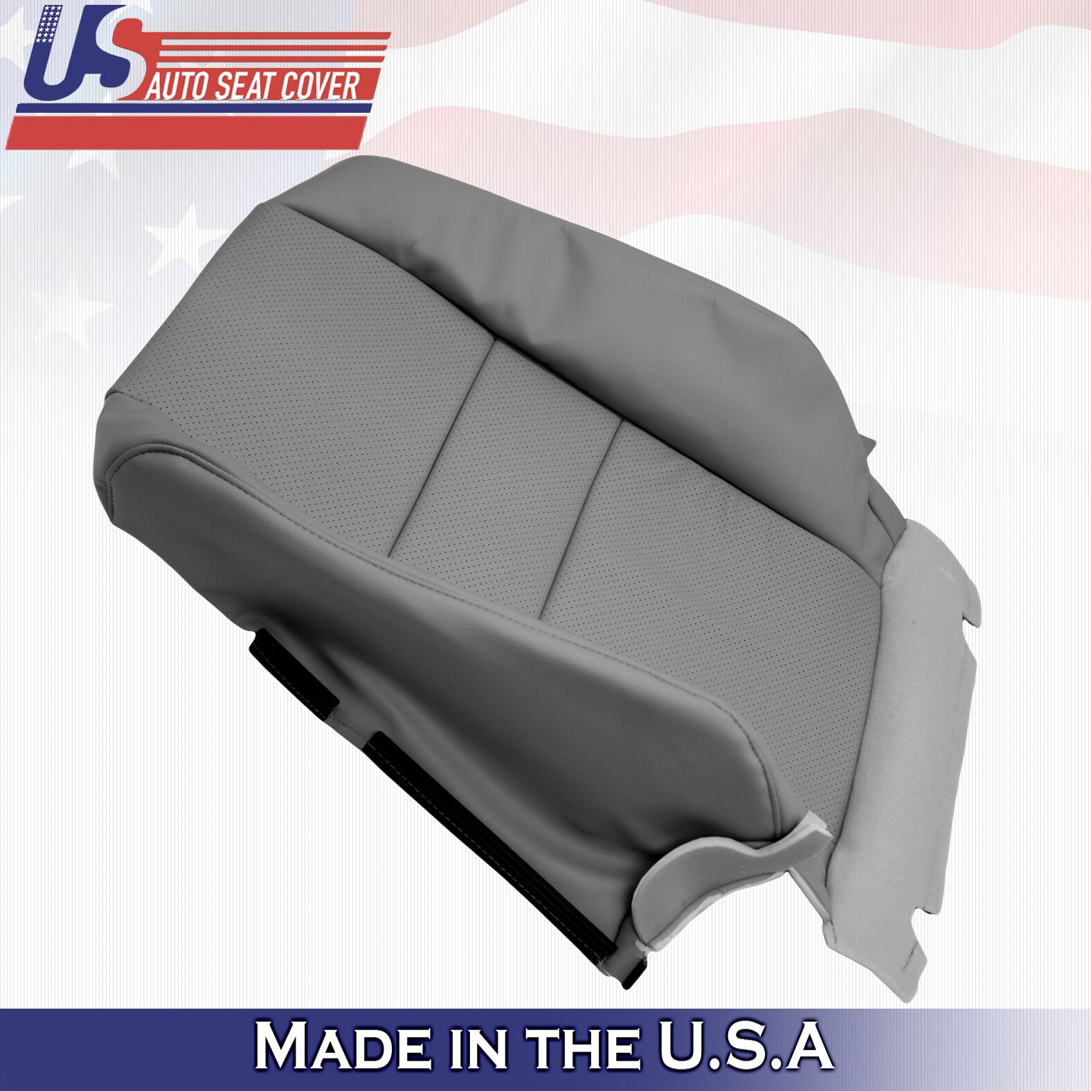 Fits For 2005 2006 2007 2008 Acura RL PASSENGER Top Leather Seat Cover Gray