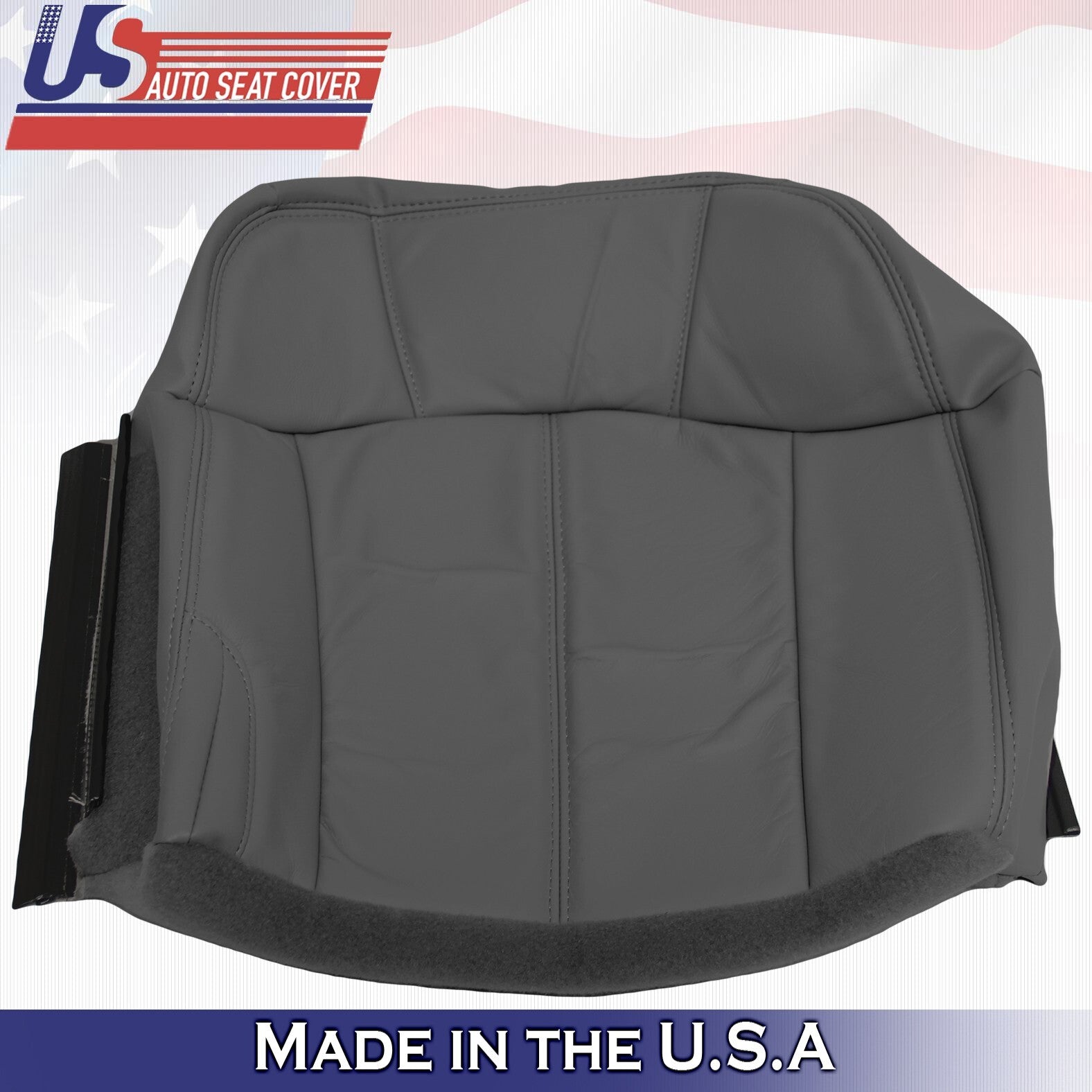 1999-2002 For Chevy Tahoe Rear Driver& Passenger Bottoms Leather Covers Graphite