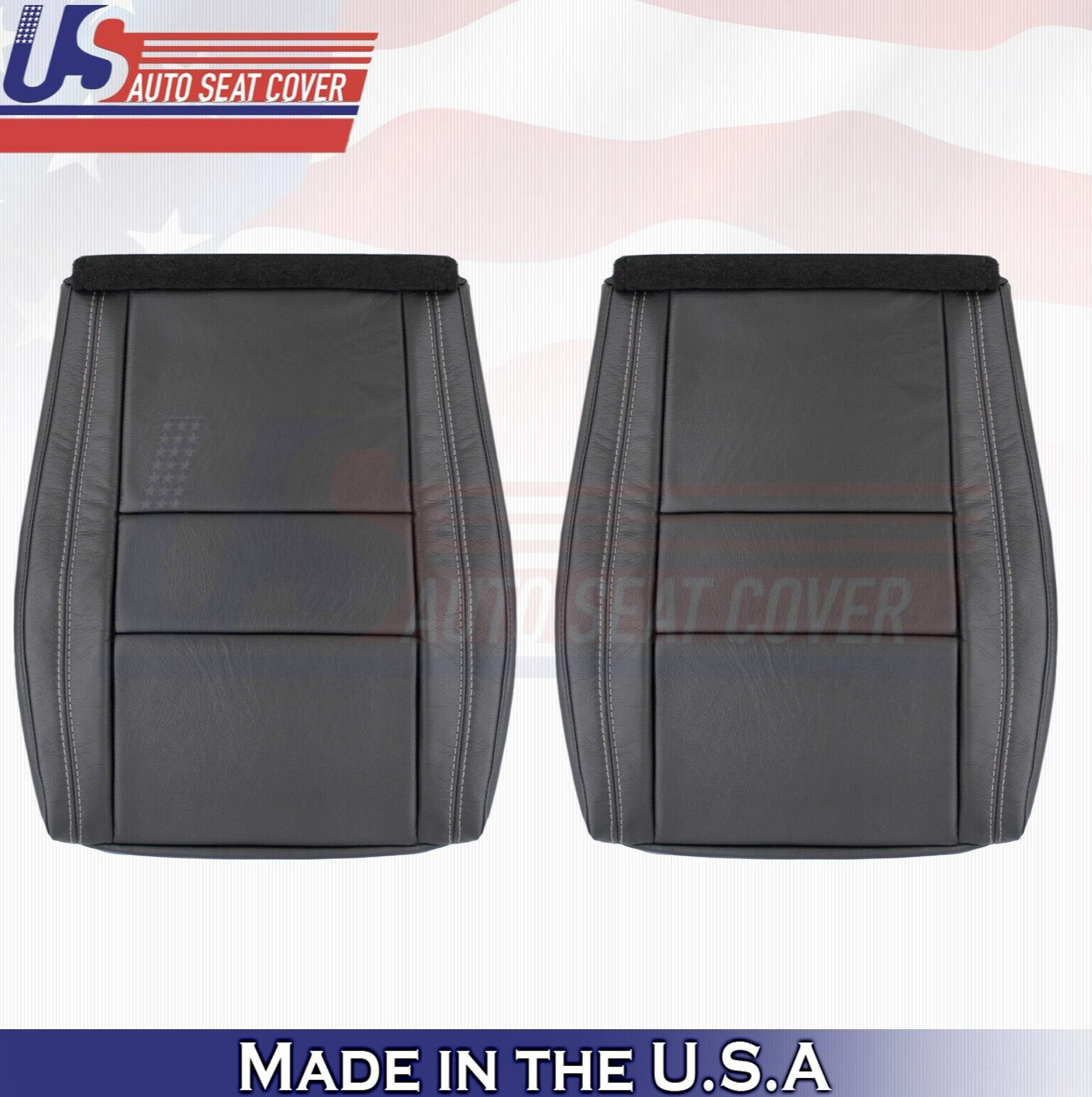 2017 For Jeep Grand Cherokee Limited Driver Passenger Bottom Leather Covers BLK