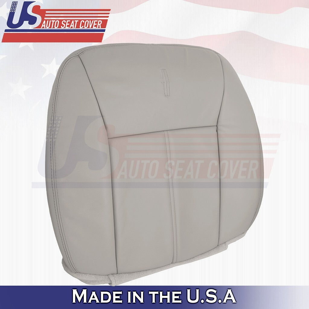 2003 to 2011 For Lincoln Town Car Driver & Passenger Tops Leather Cover Gray