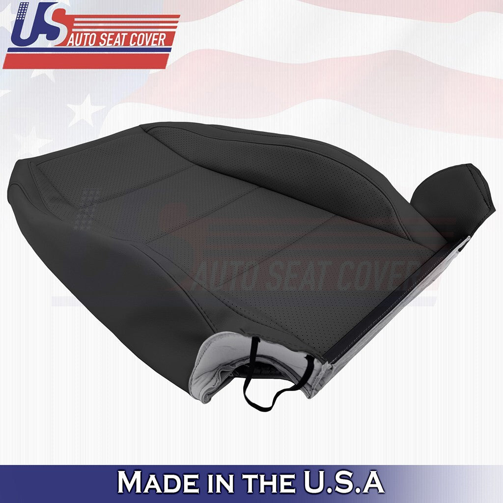 2006 2007 2008 2009 2010 Volkswagen Jetta Passenger Top Leather Seat Cover Black