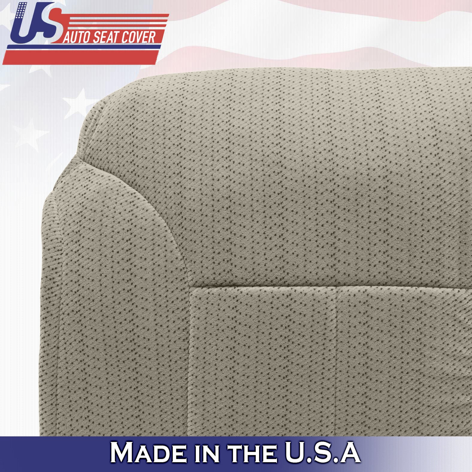 1995 to 1999 For GMC Yukon & Sierra Driver Top in Cloth Seat Cover Neutral Tan