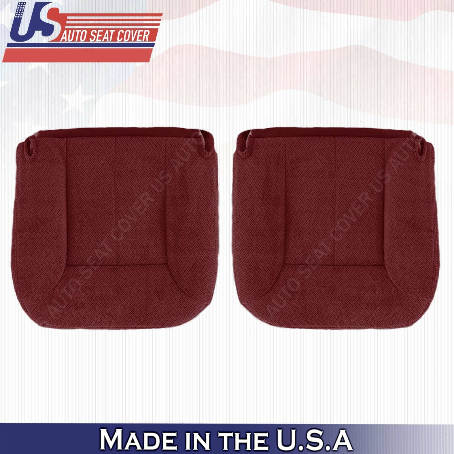 1995 TO 1999 Chevy/GMC Driver Passenger Bottom Cloth Seat Cover Ruby Red