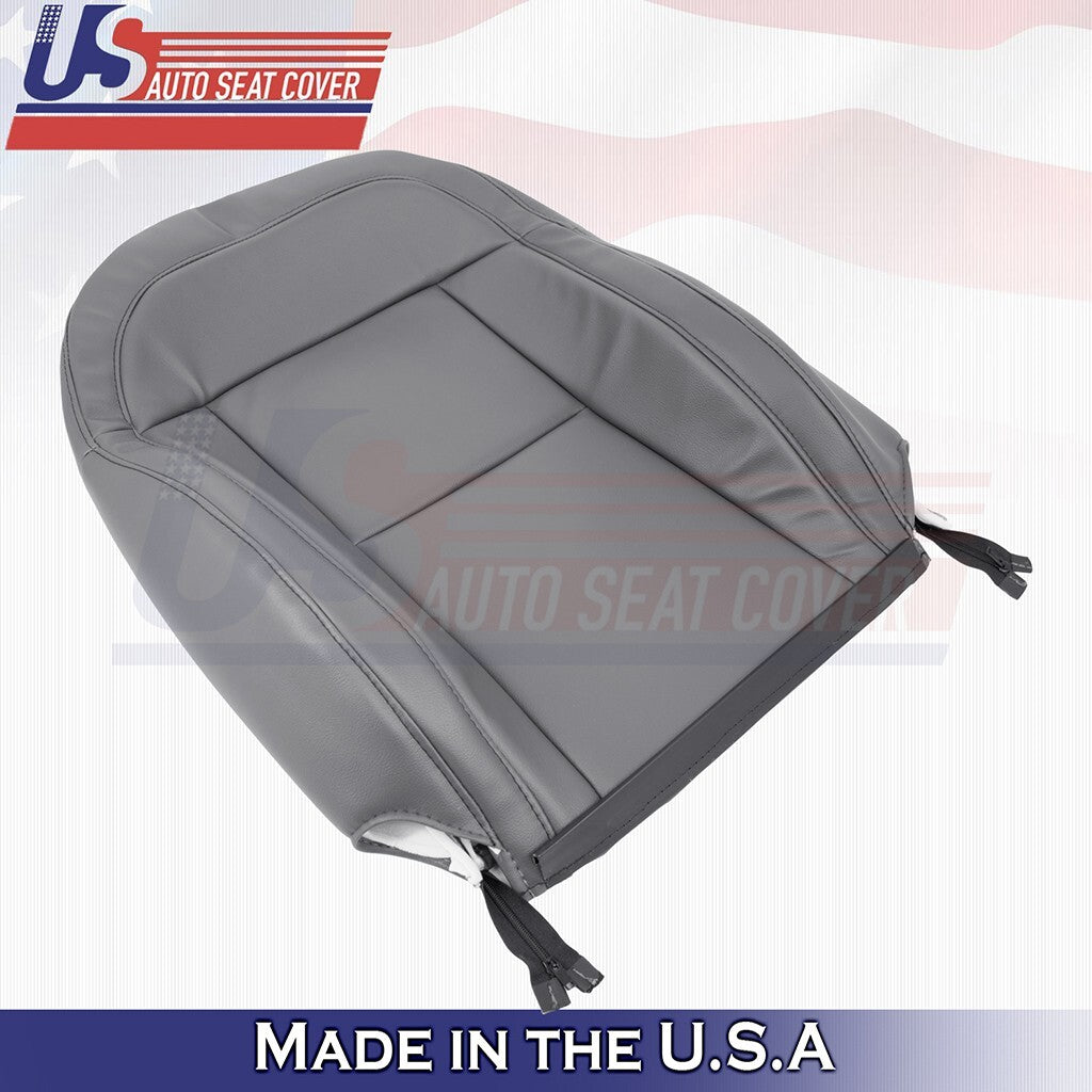 2014 to 2024 For Dodge Ram ProMaster Driver Top & Bottom Vinyl Seat Cover Gray