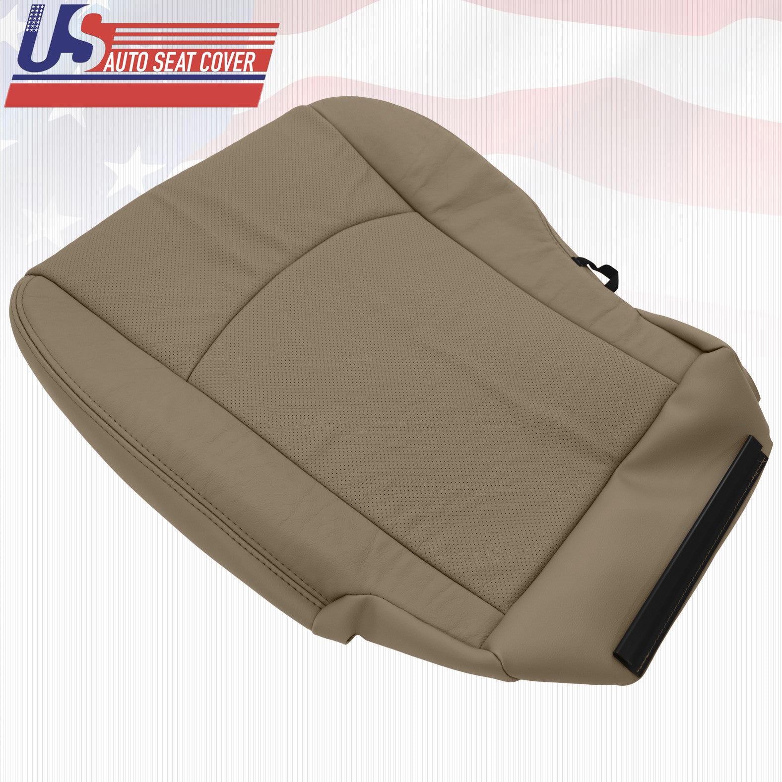 2009-2012 Fits DODGE RAM 2500 LARAMIE DRIVER BOTTOM LEATHER SEAT COVER "TAN"