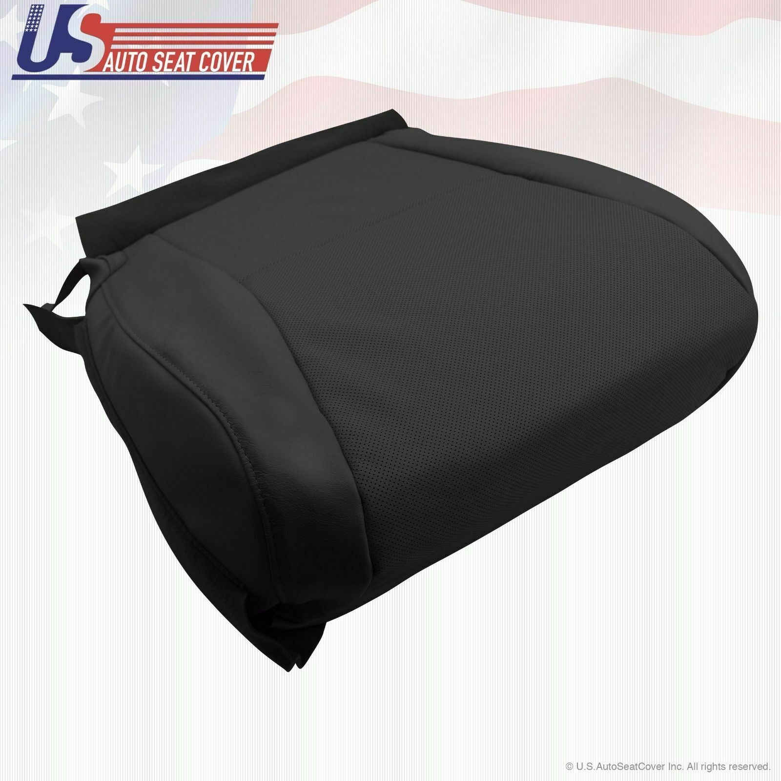 2010 to 2015 For Lexus RX350 RX450H Driver Top& Bottom Leather Seat Covers Black