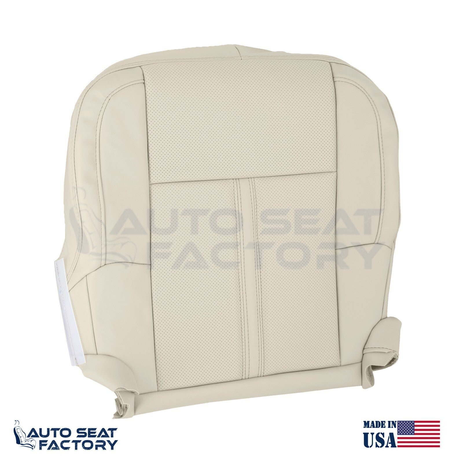 Fits 2009 - 2012 Lincoln MKS Driver Cashmere Vinyl Seat Cover, Perforated 2PCS