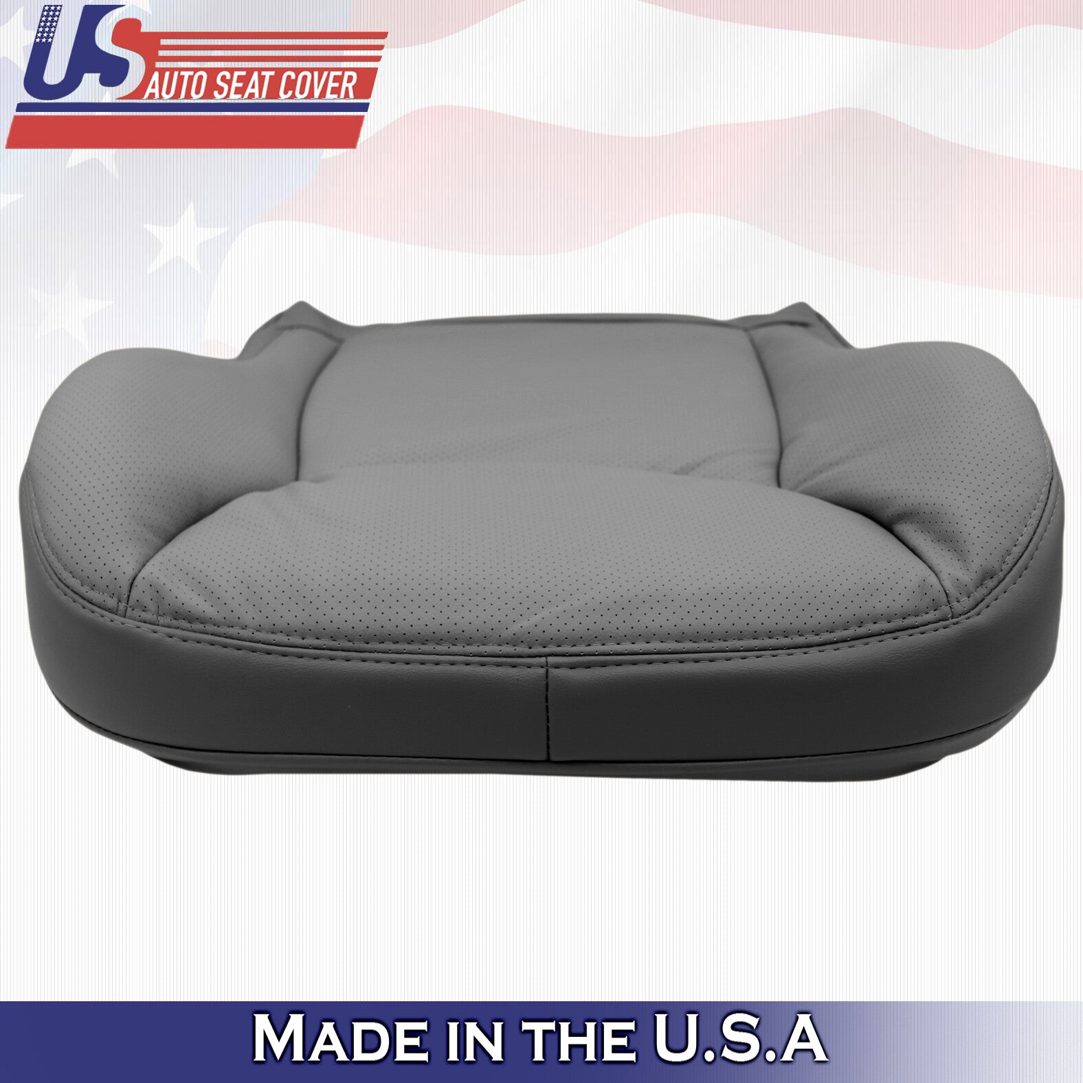 2000 to 2002 Mercedes Benz S Class Driver Passenger Bottom Leather Covers Gray