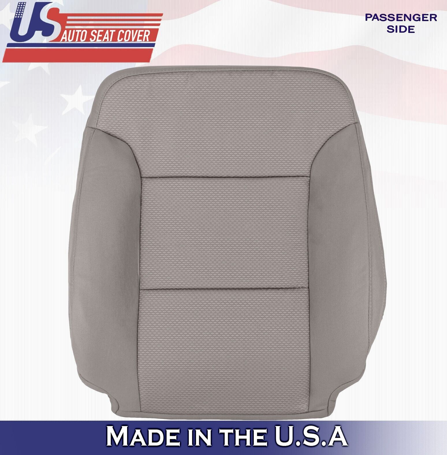2015 to 2019 For Chevy Silverado 2500 3500 Passenger Top Cloth Seat Cover Tan