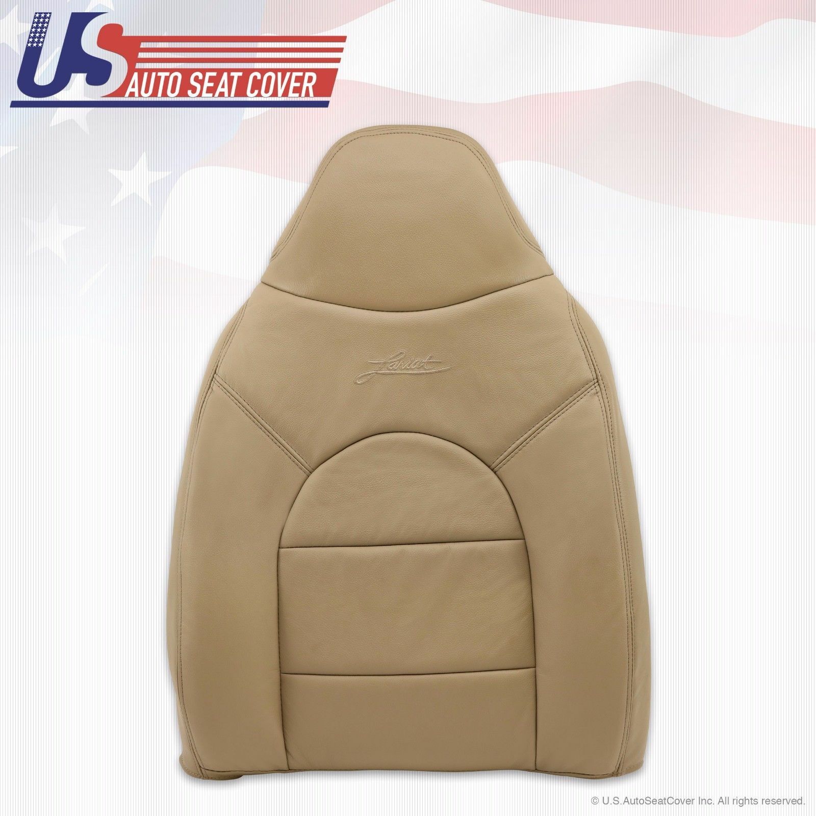 1999 Ford F350 Lariat Passenger Lean Back Replacement Leather Cover Prairie Tan