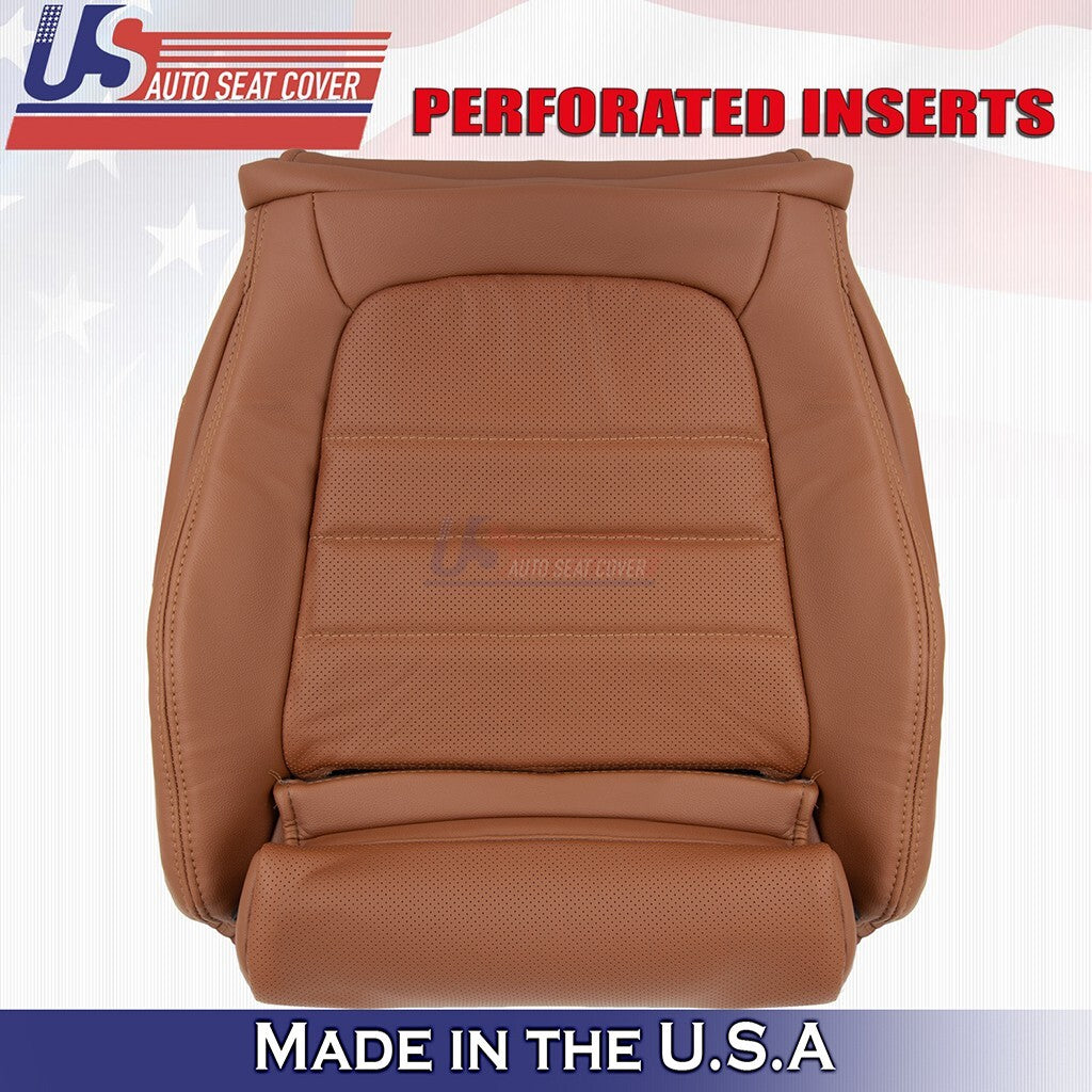 2015 to 2021 Fits Mercedes Benz C250 Front Set Bottoms &Tops Vinyl Cover Brown