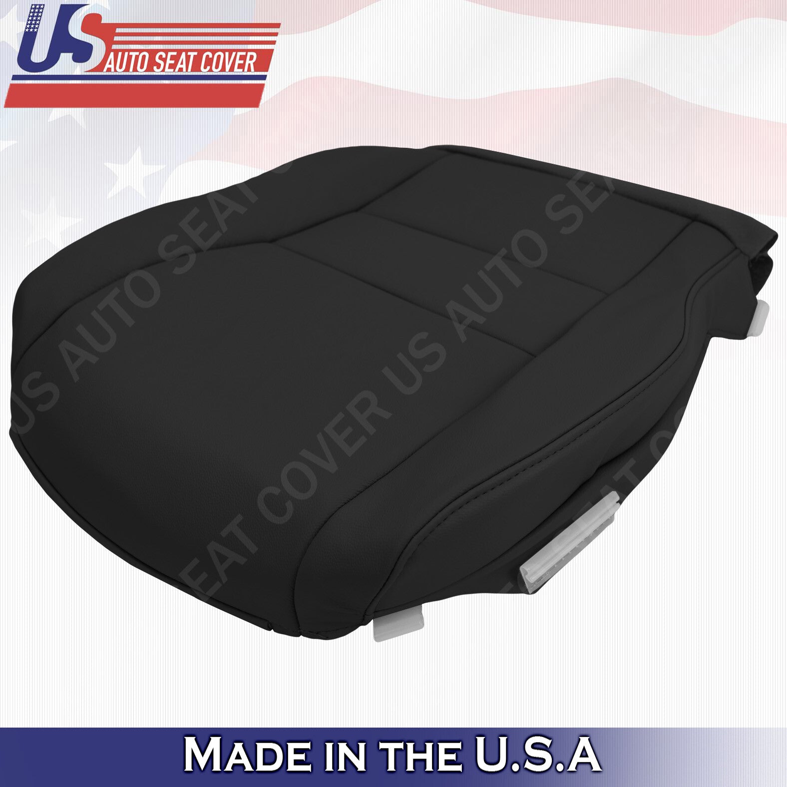 FITS 2007-2011 Honda CR-V Passenger Bottom Leather Replacement Seat Cover Black