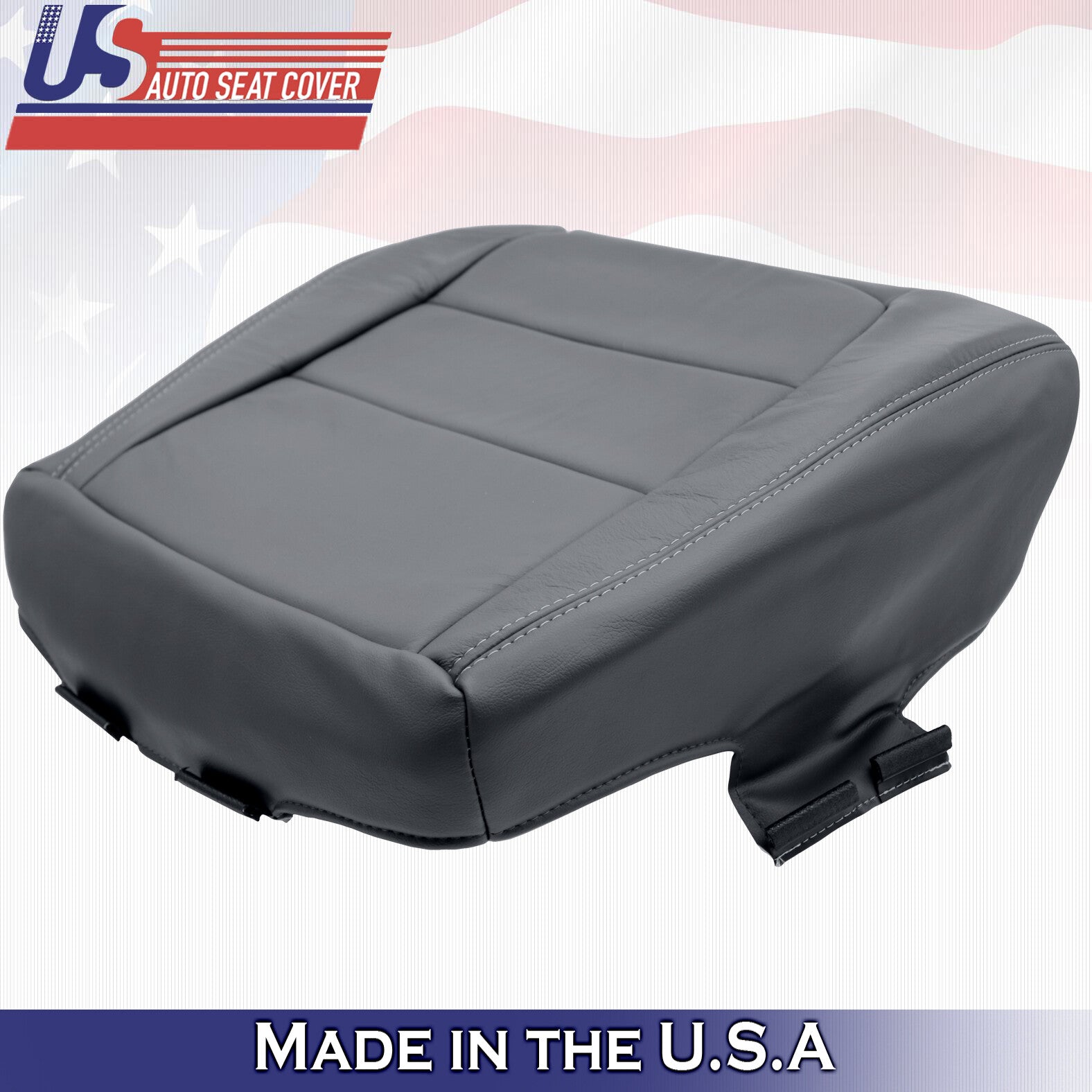 2001 2002 2003 Ford Explorer Sport Trac Passenger Bottom Leather Seat Cover Gray