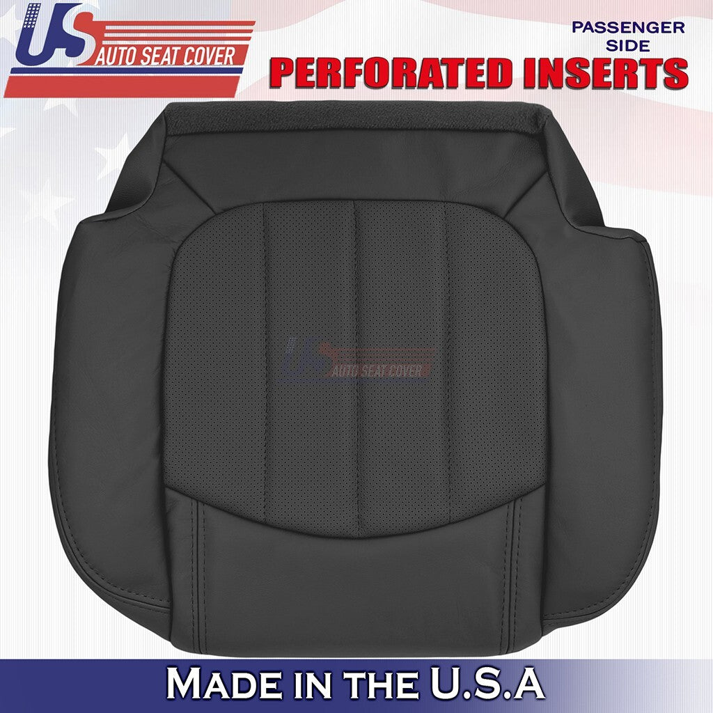 2008-2012 For Buick Enclave Rear Driver & Passenger Bottoms Leather Cover Black