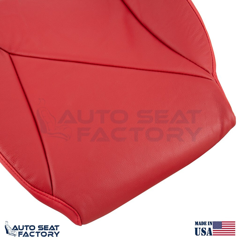 Replacement Fits 1994 Chevy Corvette Driver Side Bottom Red Vinyl Seat Cover