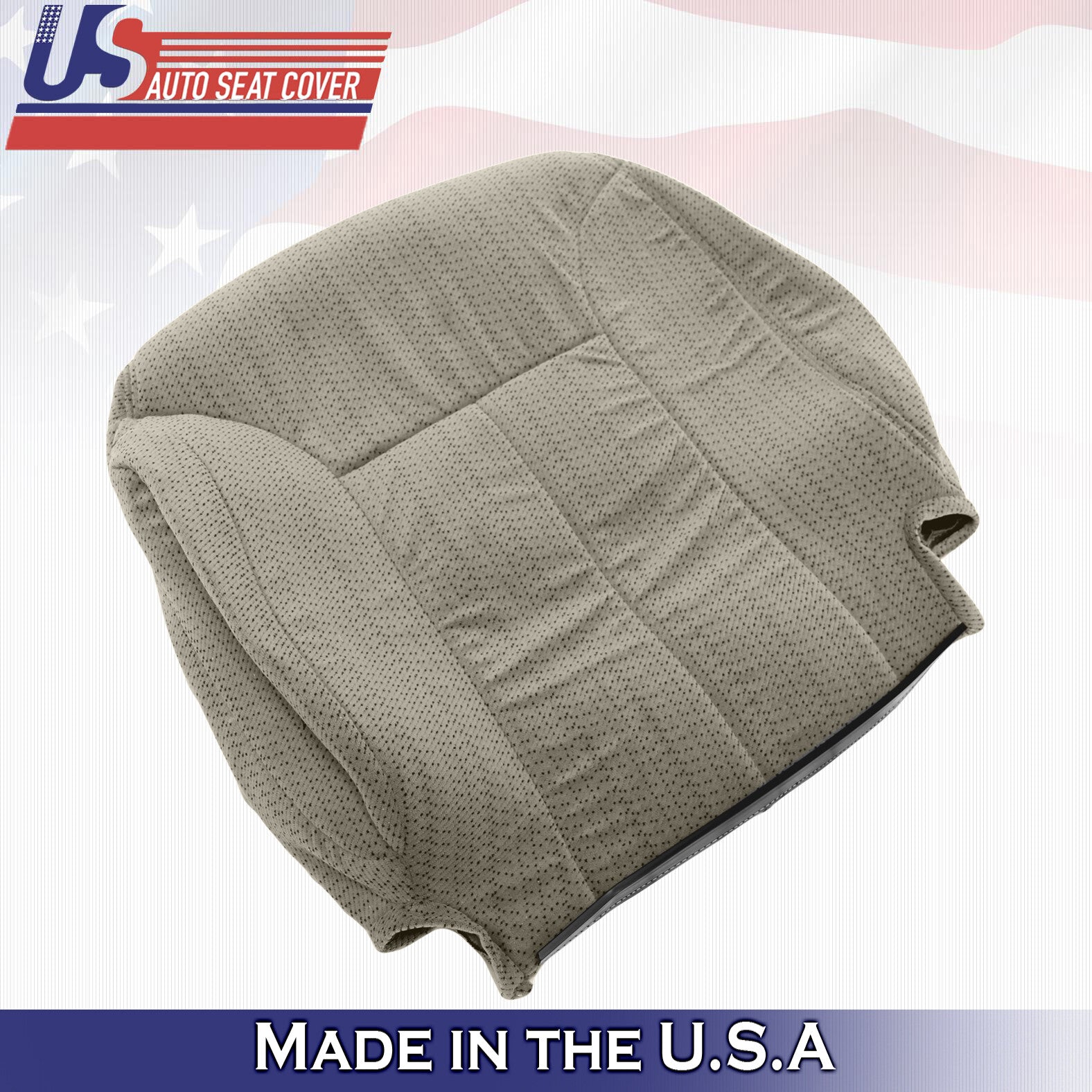 1995 to 1999 For Chevy Silverado Driver Top in Cloth Seat Cover Neutral Tan