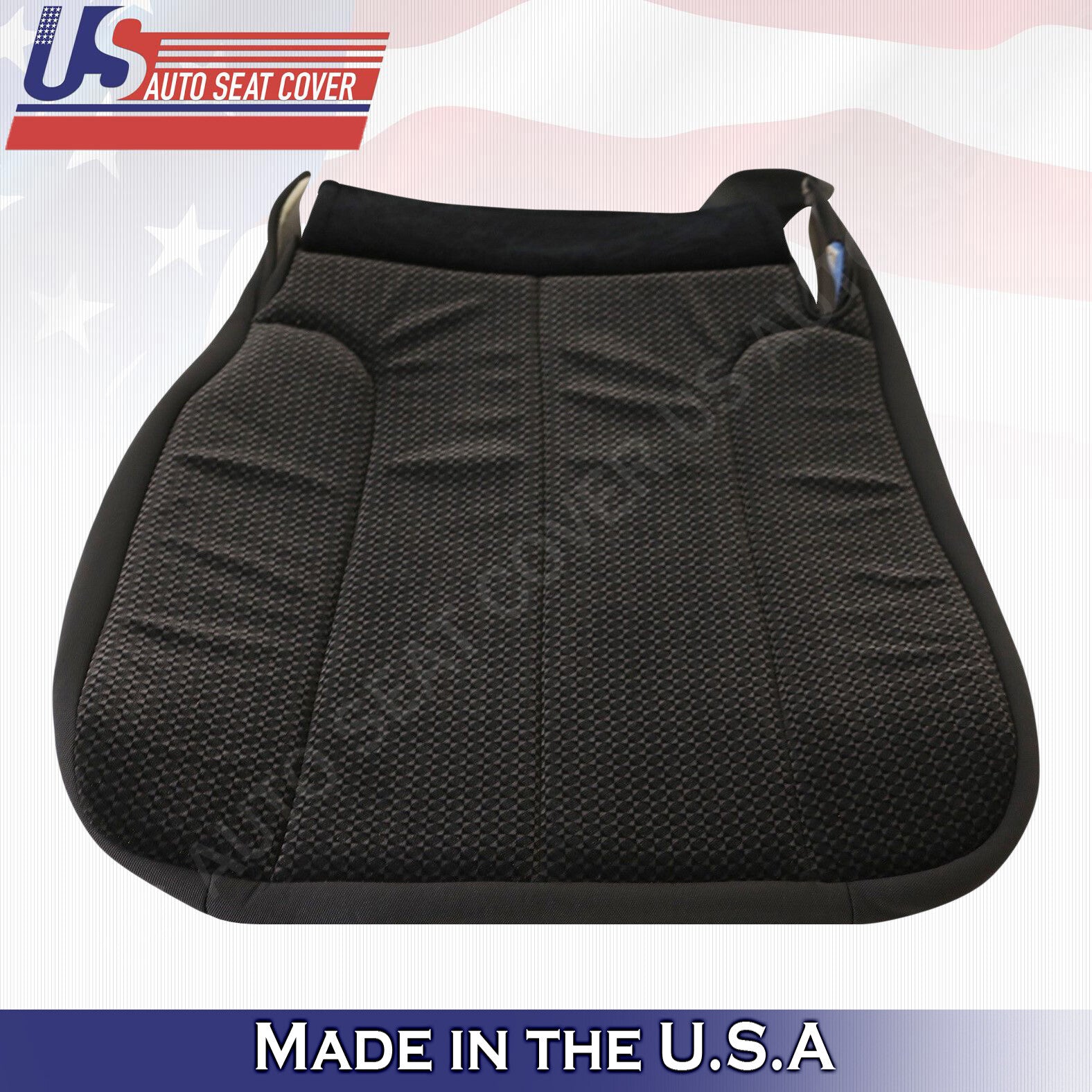 2002 2003 For Dodge Ram 1500SLT Driver-Passenger Bottom Cloth Seat Cover Dk Gray