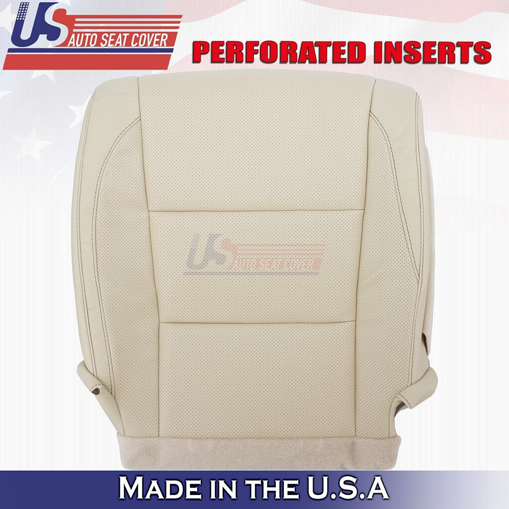 2018 2019 Fits Toyota Highlander Driver Top & Bottom Leather Seat Cover Tan
