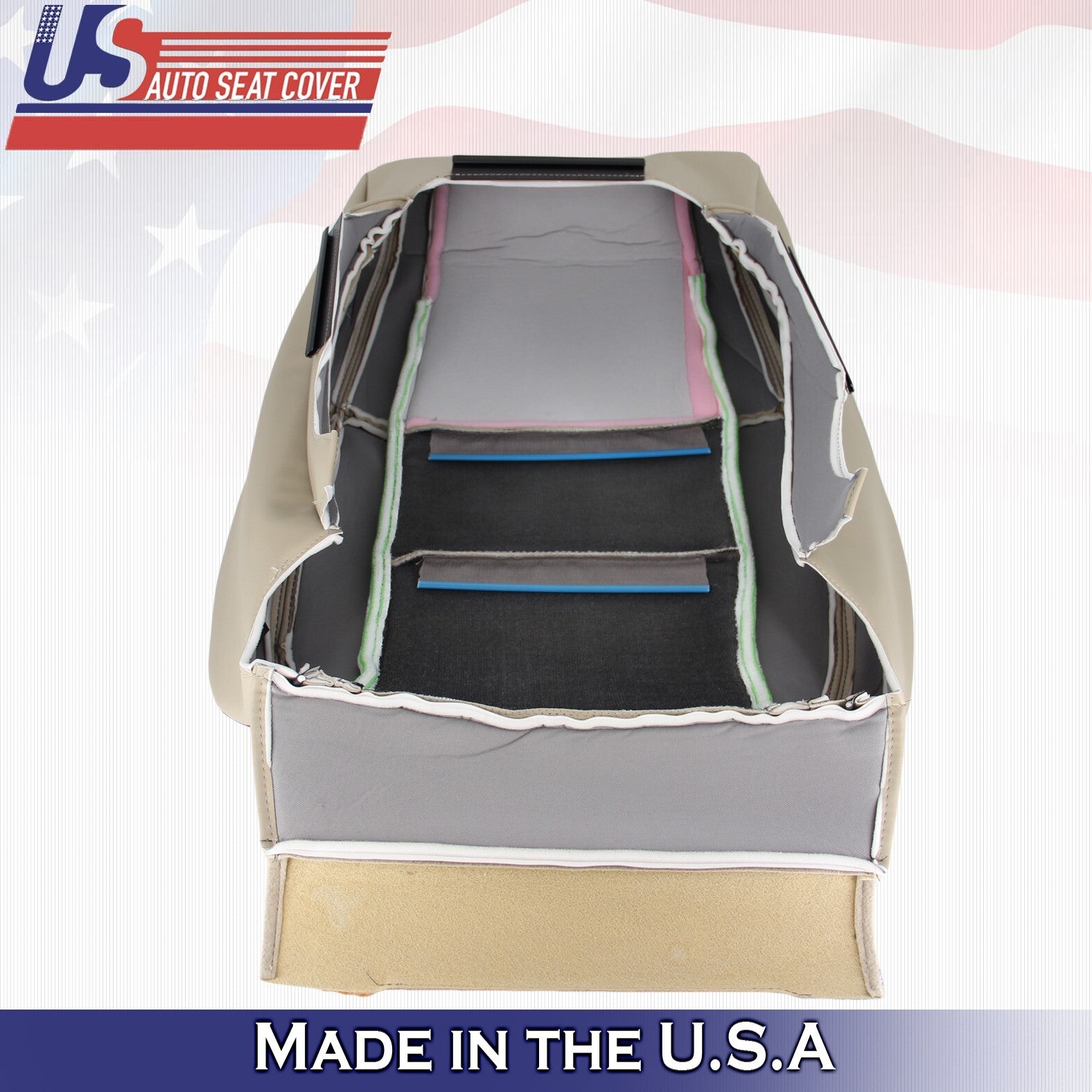 2017 2018 For Jeep Grand Cherokee OVERLAND Front Driver Top Leather Cover Tan