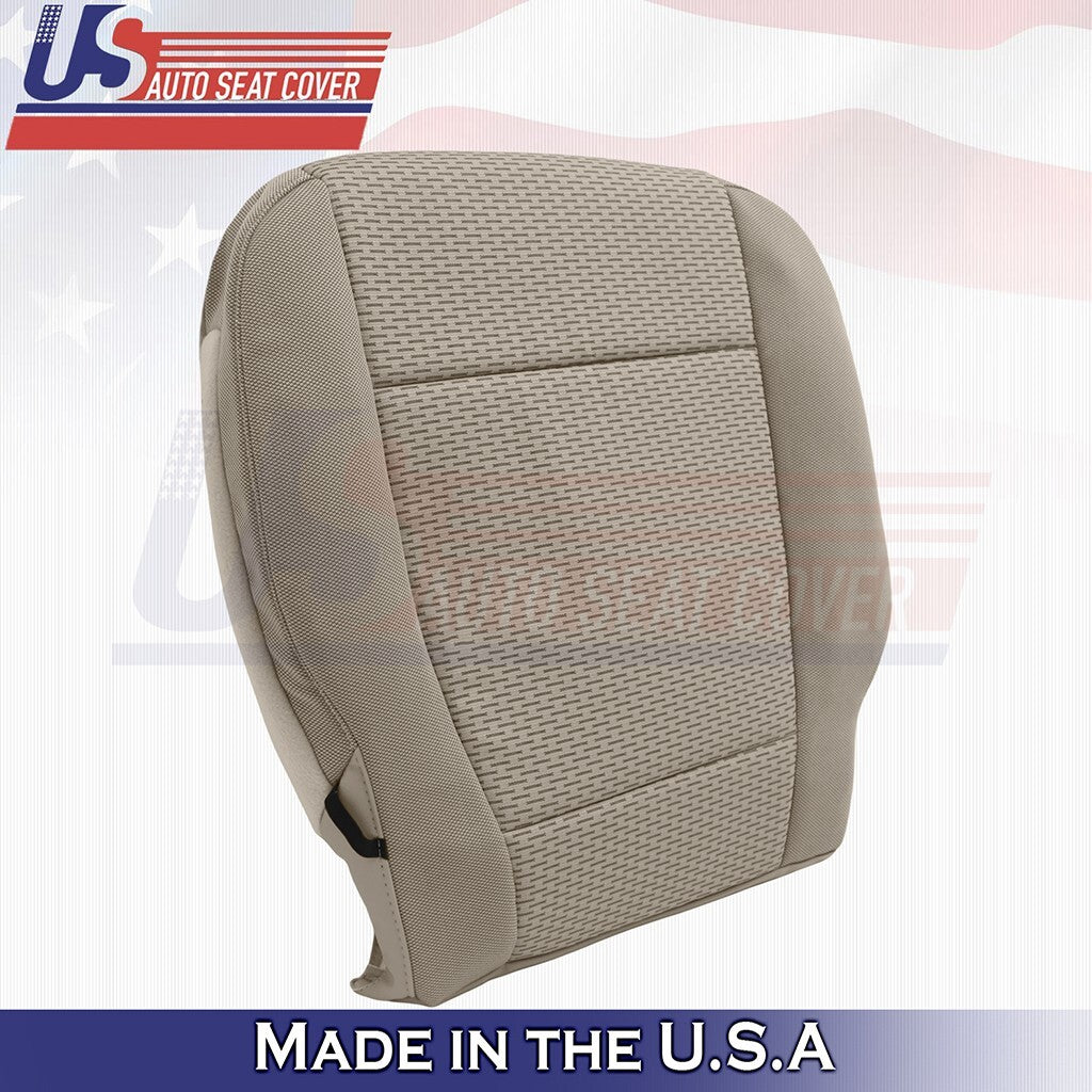 2015 to 2019 Fits Ford F150 Driver & Passenger Bottoms Cloth Seat Cover Tan