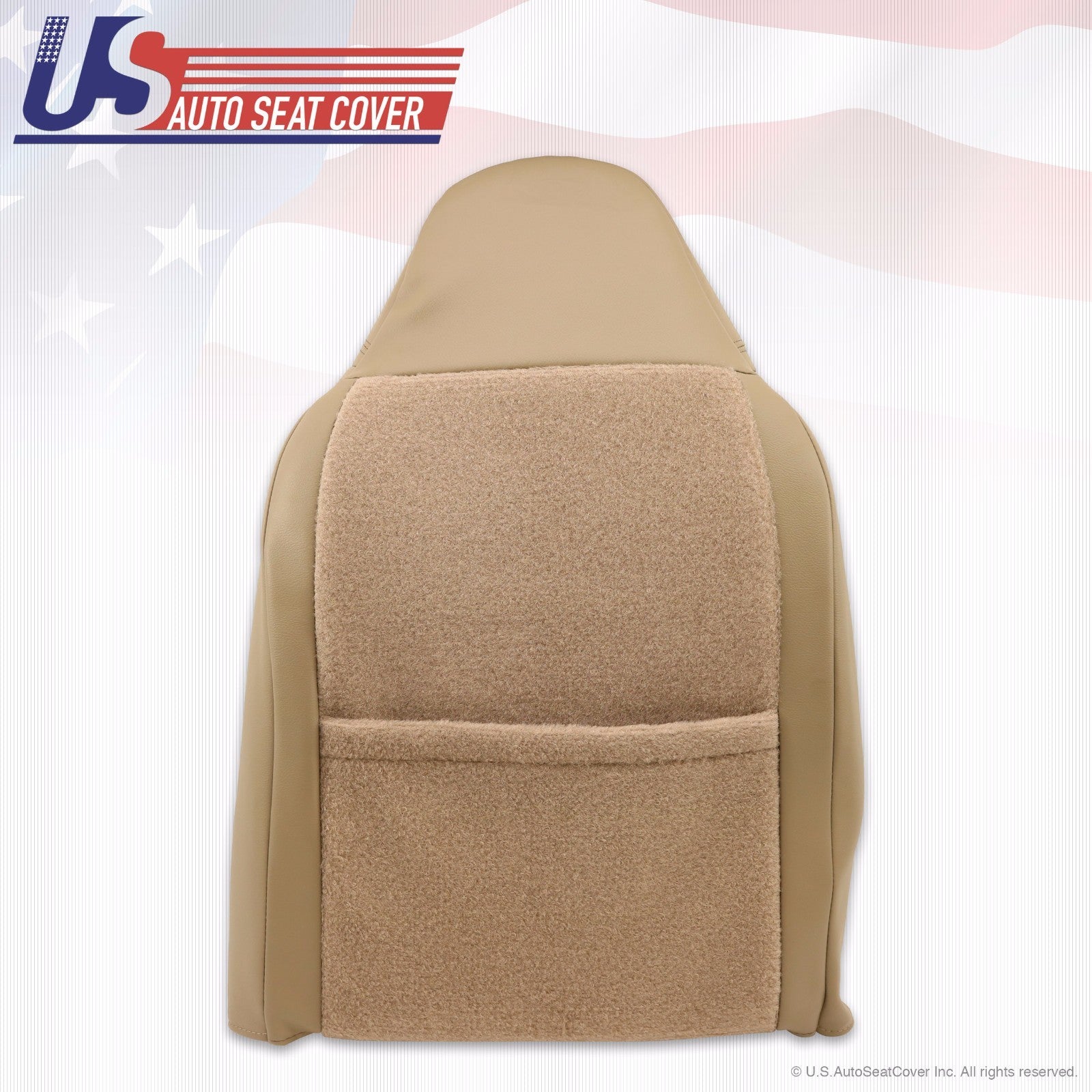 2000 Ford F250 Lariat Driver & Passenger Tops/Bottoms Leather Seat Cover TAN