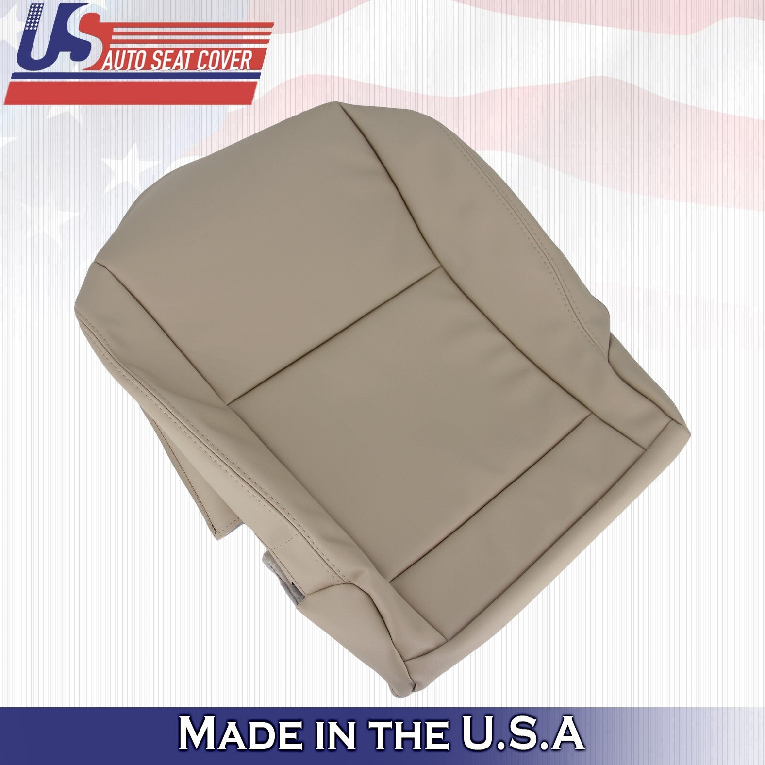1995 to 1997 For Lexus LX450 Front Driver Top  Bottom Leather Seat Covers Tan