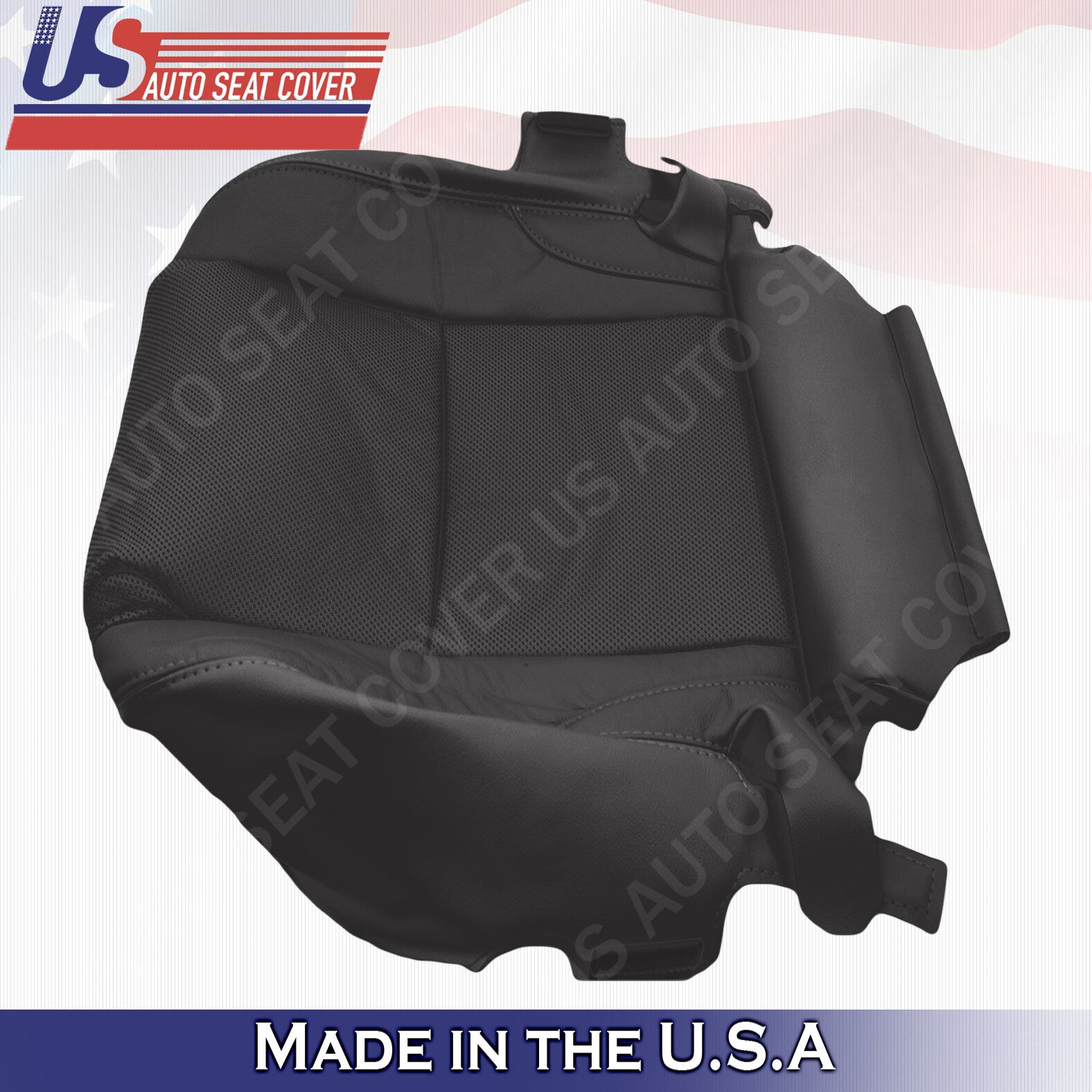 Fits 2006 2007 Lexus IS 250 350 Driver Passenger Bottom Leather Seat Cover Black