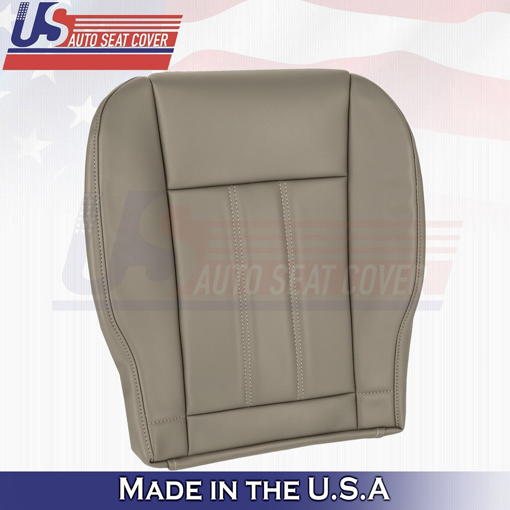 2008 to 2016 For Chrysler Town & Country PASSENGER Bottom Leather Seat Cover Tan