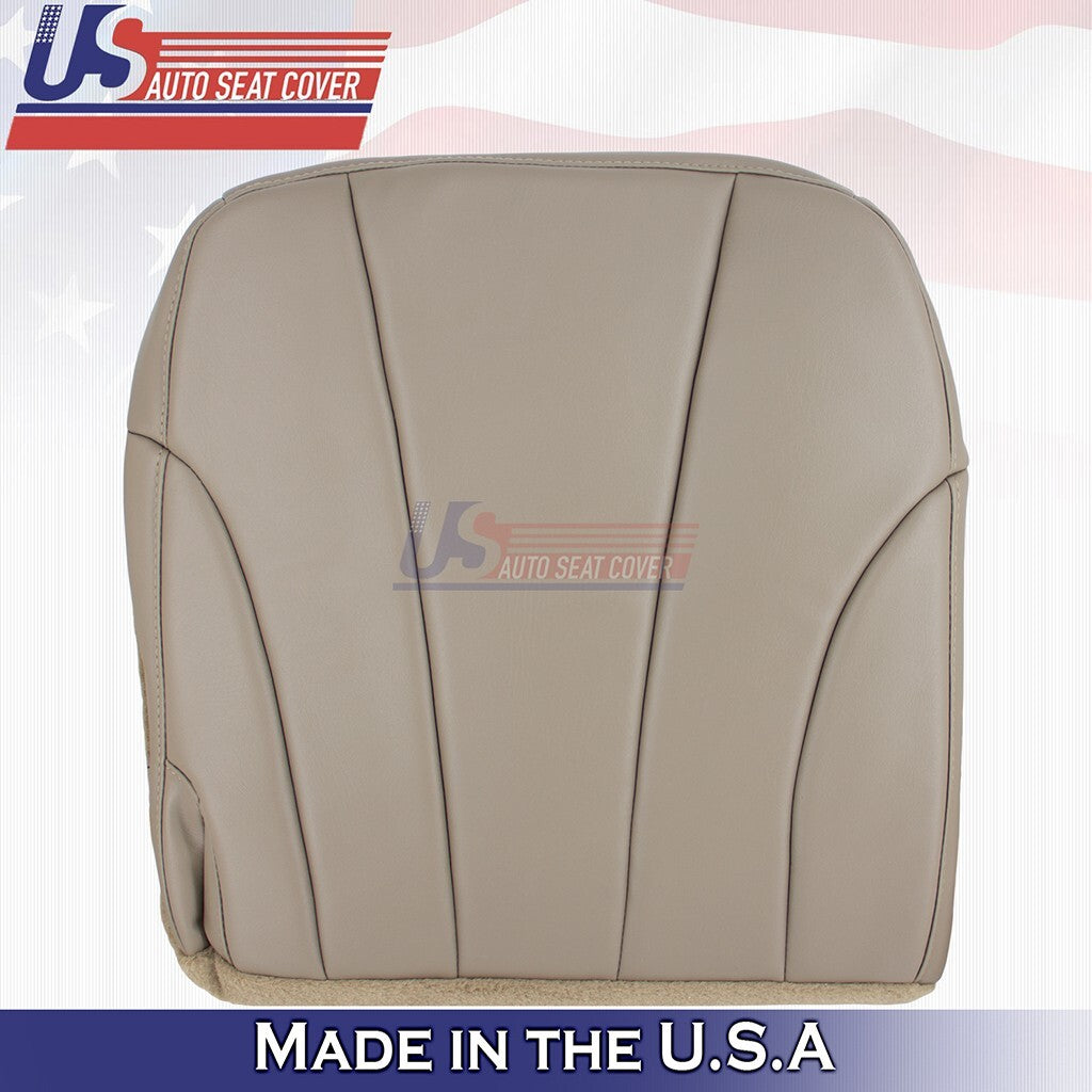 2001 2002 Fits Chevy Silverado WT Rear Passenger Bottom Vinyl Seat Cover Tan