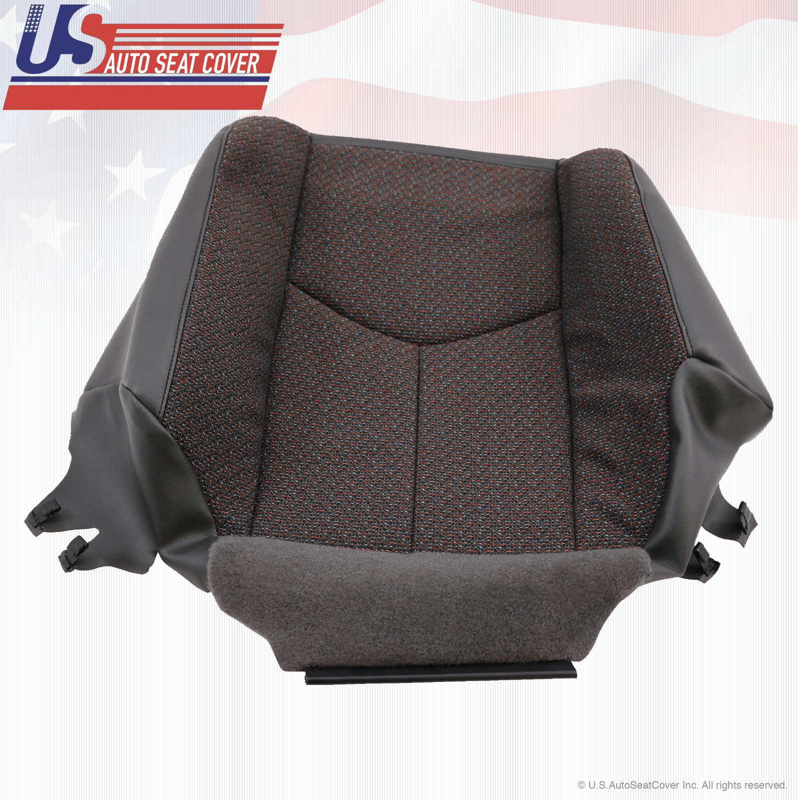 2003 GMC Sierra 2500 2500HD Front Driver Side Bottom Dark Gray Cloth Seat Cover