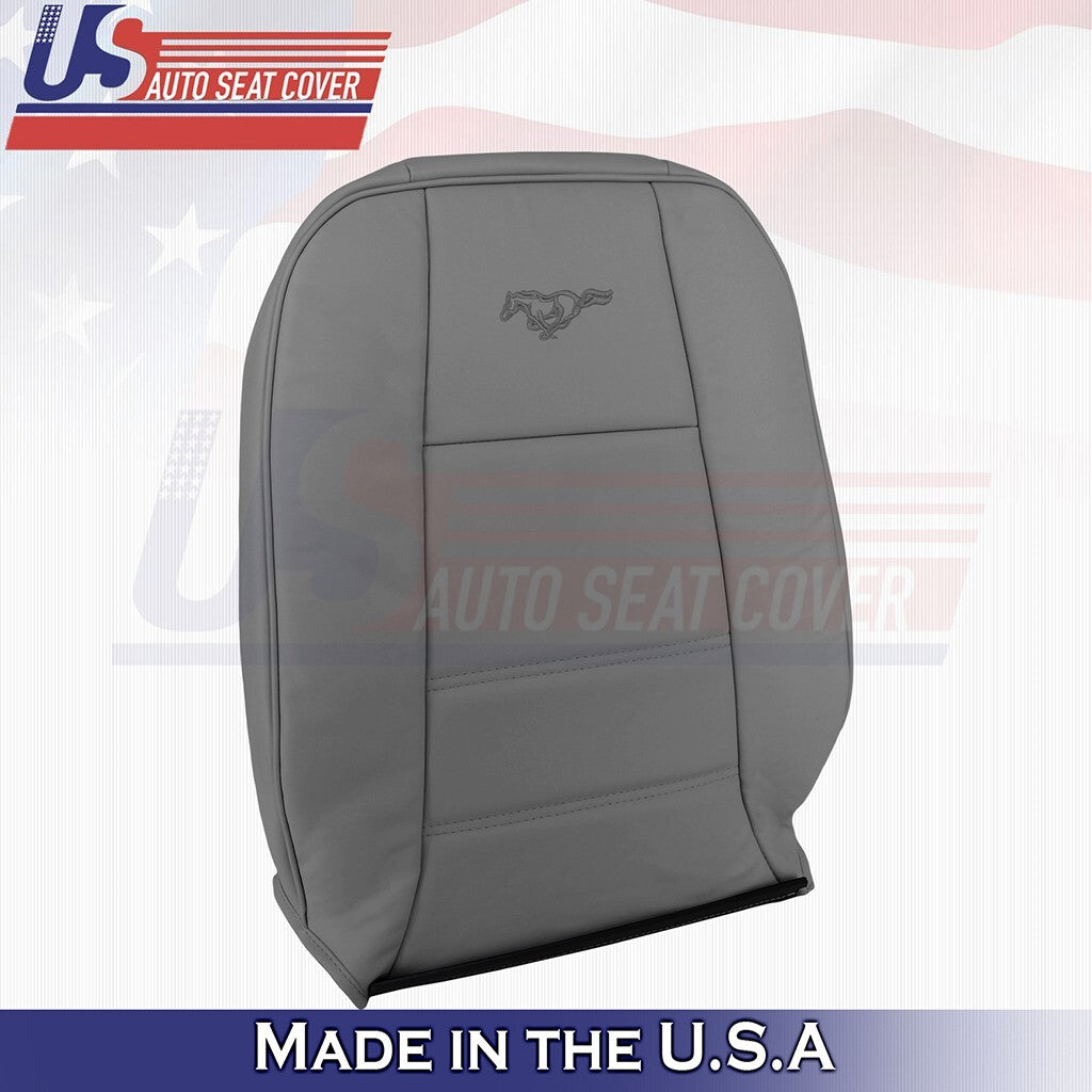1999 -2004 FITS Ford Mustang V6 Driver Top Leather Cover Gray