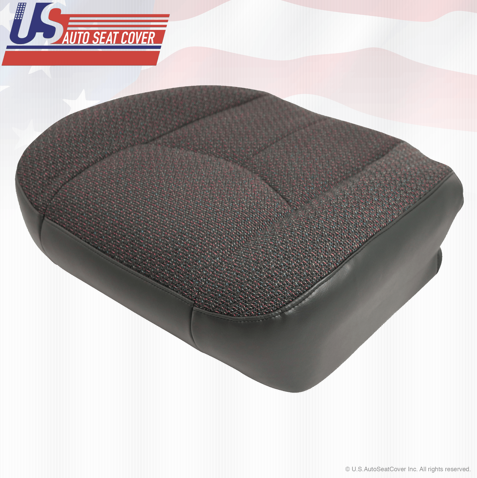 2004 GMC Sierra 1500 1500HD Front Driver Side Bottom Dark Gray Cloth Seat Cover