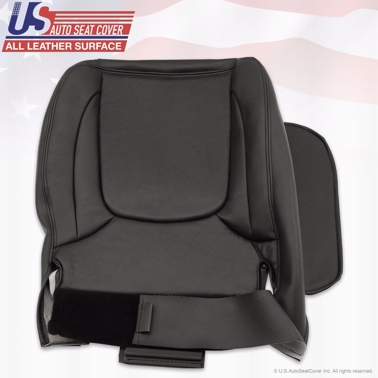 2004 2005 For Dodge Ram 1500 Laramie Passenger Bottom Leather Seat Cover Dk Gray