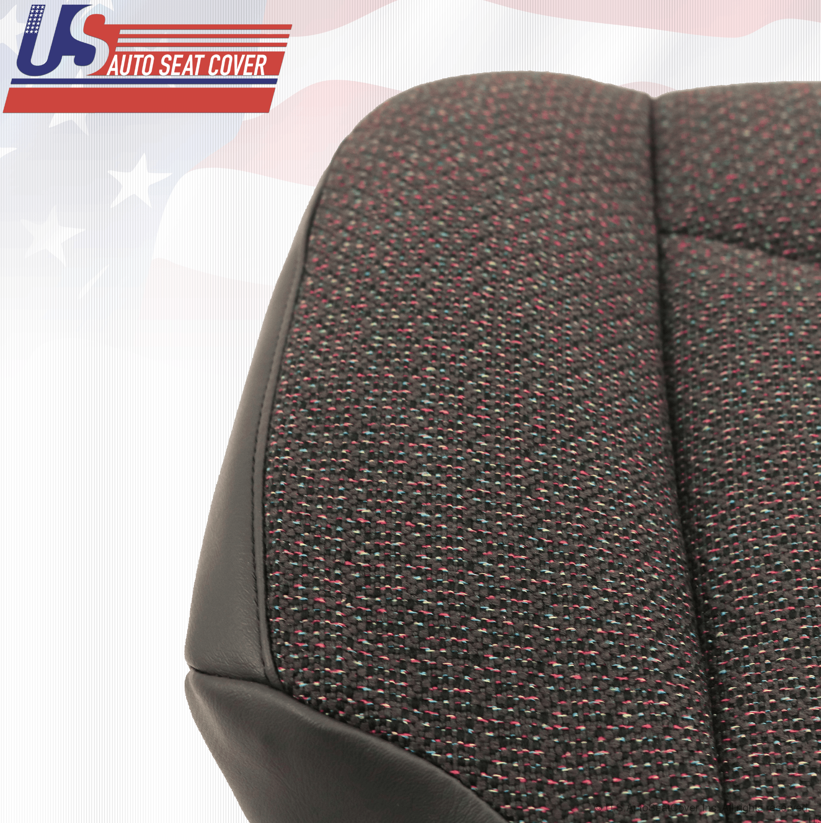 2004 GMC Sierra 3500 Front Driver Side Bottom Dark Gray Cloth Seat Cover