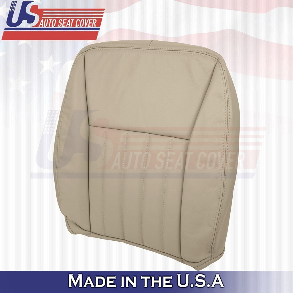 2003 to 2005 For Lincoln Town Car Front Set Bottoms &Tops Leather Cover Med Tan